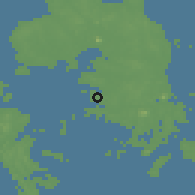 Shaded relief of the 60 km around Tanjung Pinang, drawn from the GMTED2010 grid