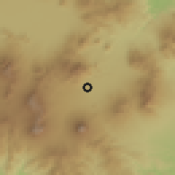 Shaded relief of the 60 km around Tarogong, drawn from the GMTED2010 grid