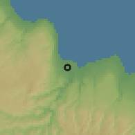 Shaded relief of the 60 km around Waingapu, drawn from the GMTED2010 grid