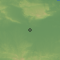 Shaded relief of the 60 km around Bojonegoro, drawn from the GMTED2010 grid