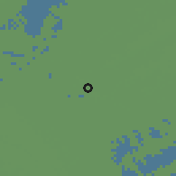Shaded relief of the 56 km around Ābādān, drawn from the GMTED2010 grid