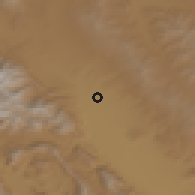 Shaded relief of the 55 km around Borūjerd, drawn from the GMTED2010 grid
