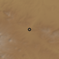 Shaded relief of the 54 km around Bostānābād, drawn from the GMTED2010 grid