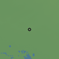 Shaded relief of the 56 km around Chamrān, drawn from the GMTED2010 grid