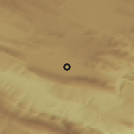 Shaded relief of the 55 km around Chaqābol, drawn from the GMTED2010 grid
