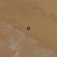Shaded relief of the 56 km around Charmahīn, drawn from the GMTED2010 grid