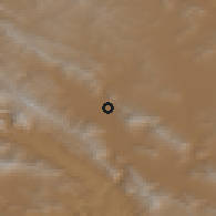 Shaded relief of the 56 km around Cholīcheh, drawn from the GMTED2010 grid