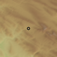 Shaded relief of the 55 km around Chūār, drawn from the GMTED2010 grid