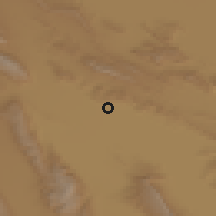 Shaded relief of the 56 km around Dast-e Khez̨r, drawn from the GMTED2010 grid