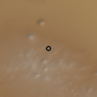 Shaded relief of the 56 km around Dehaj, drawn from the GMTED2010 grid