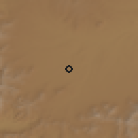 Shaded relief of the 55 km around Deh Golān, drawn from the GMTED2010 grid
