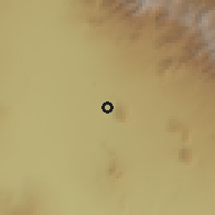 Shaded relief of the 57 km around Dowsārī, drawn from the GMTED2010 grid