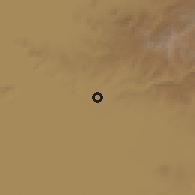 Shaded relief of the 54 km around 'Ajab Shīr, drawn from the GMTED2010 grid