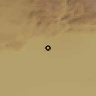 Shaded relief of the 55 km around Garmsār, drawn from the GMTED2010 grid