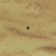 Shaded relief of the 57 km around Gerāsh, drawn from the GMTED2010 grid