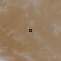 Shaded relief of the 56 km around H̨anā, drawn from the GMTED2010 grid