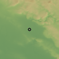 Shaded relief of the 56 km around Jannat Makān, drawn from the GMTED2010 grid