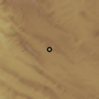 Shaded relief of the 55 km around Kerend-e Gharb, drawn from the GMTED2010 grid