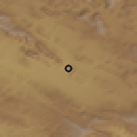 Shaded relief of the 55 km around Khorramābād, drawn from the GMTED2010 grid
