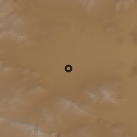 Shaded relief of the 55 km around Khowmeyn, drawn from the GMTED2010 grid