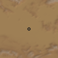 Shaded relief of the 56 km around Khvomeh Zār Sofla, drawn from the GMTED2010 grid