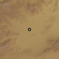 Shaded relief of the 54 km around Khvoy, drawn from the GMTED2010 grid