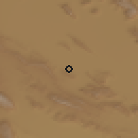 Shaded relief of the 56 km around Lapūī, drawn from the GMTED2010 grid