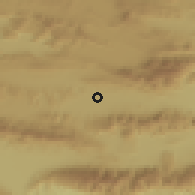 Shaded relief of the 57 km around Laţīfī, drawn from the GMTED2010 grid