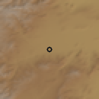 Shaded relief of the 54 km around Malh̨am, drawn from the GMTED2010 grid