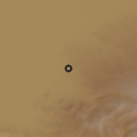 Shaded relief of the 54 km around Mamqān, drawn from the GMTED2010 grid