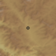 Shaded relief of the 55 km around Nalās, drawn from the GMTED2010 grid