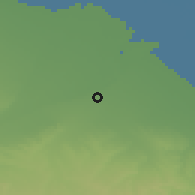 Shaded relief of the 53 km around Pārsābād, drawn from the GMTED2010 grid