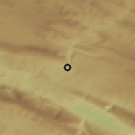 Shaded relief of the 55 km around Pol-e Dokhtar, drawn from the GMTED2010 grid