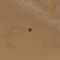 Shaded relief of the 55 km around Razan, drawn from the GMTED2010 grid