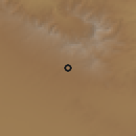 Shaded relief of the 55 km around Āshtīān, drawn from the GMTED2010 grid