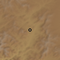 Shaded relief of the 55 km around Sanandaj, drawn from the GMTED2010 grid