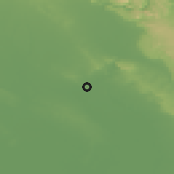 Shaded relief of the 56 km around Sardārābād, drawn from the GMTED2010 grid