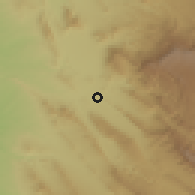 Shaded relief of the 55 km around Sarpol-e zahāb, drawn from the GMTED2010 grid