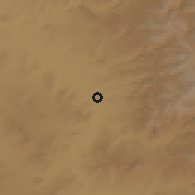 Shaded relief of the 54 km around Shāhīn Dezh, drawn from the GMTED2010 grid