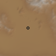 Shaded relief of the 56 km around Shahrak-e Sahand, drawn from the GMTED2010 grid
