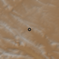 Shaded relief of the 56 km around Bābā H̨eydar, drawn from the GMTED2010 grid