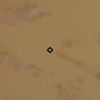 Shaded relief of the 56 km around Sūdjān, drawn from the GMTED2010 grid
