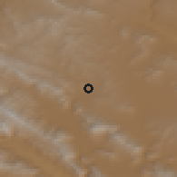 Shaded relief of the 56 km around Sūrshjān, drawn from the GMTED2010 grid