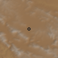 Shaded relief of the 56 km around Ţāqānak, drawn from the GMTED2010 grid