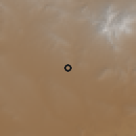 Shaded relief of the 57 km around Bāft, drawn from the GMTED2010 grid