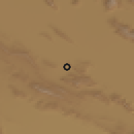 Shaded relief of the 56 km around Zaraqān, drawn from the GMTED2010 grid
