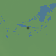 Shaded relief of the 56 km around Abū-al-H̱aşīb, drawn from the GMTED2010 grid