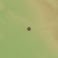 Shaded relief of the 55 km around Bābā Gurgur, drawn from the GMTED2010 grid