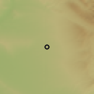 Shaded relief of the 55 km around Banī Šilāwah Gawrah, drawn from the GMTED2010 grid