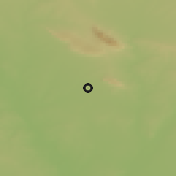 Shaded relief of the 54 km around Barţalah, drawn from the GMTED2010 grid